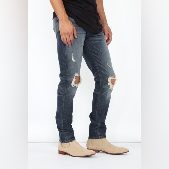 EUC Men’s Size 30 (30” X 30”) Christian Dior Homme Distressed Denim Blue Jeans - Picture 3 of 12